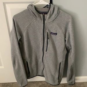 Patagonia fleece Jacket w/hoodie.